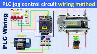 How to wire a PLC jog control circuit | PLC control panel wiring | PLC control circuit tutorial