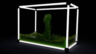 Cinema 4D Dpit Fluid Test 2.35mio Partikel