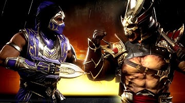 Rain vs Shao Kahn (Hardest AI CPU) - Mortal Kombat 11