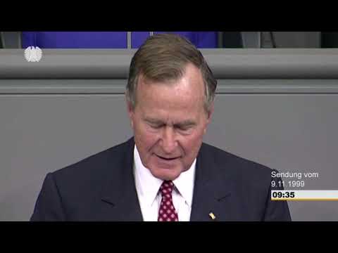 Rede Von George H. W. Bush im Bundestag am 9.11.1999