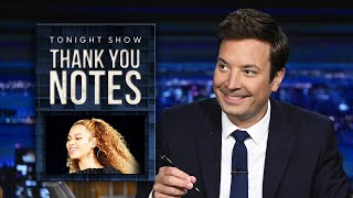 Thank You Notes: Beyoncé's 'Break My Soul,' COVID-19 Vaccines for Kids Under 5 | The Tonight Show