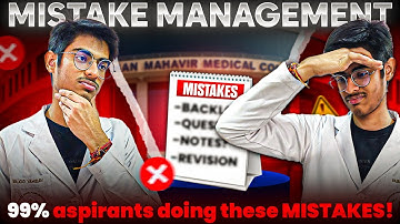 Mistake Notebook Management 📔🔥‼️NEET 2026 ‼️