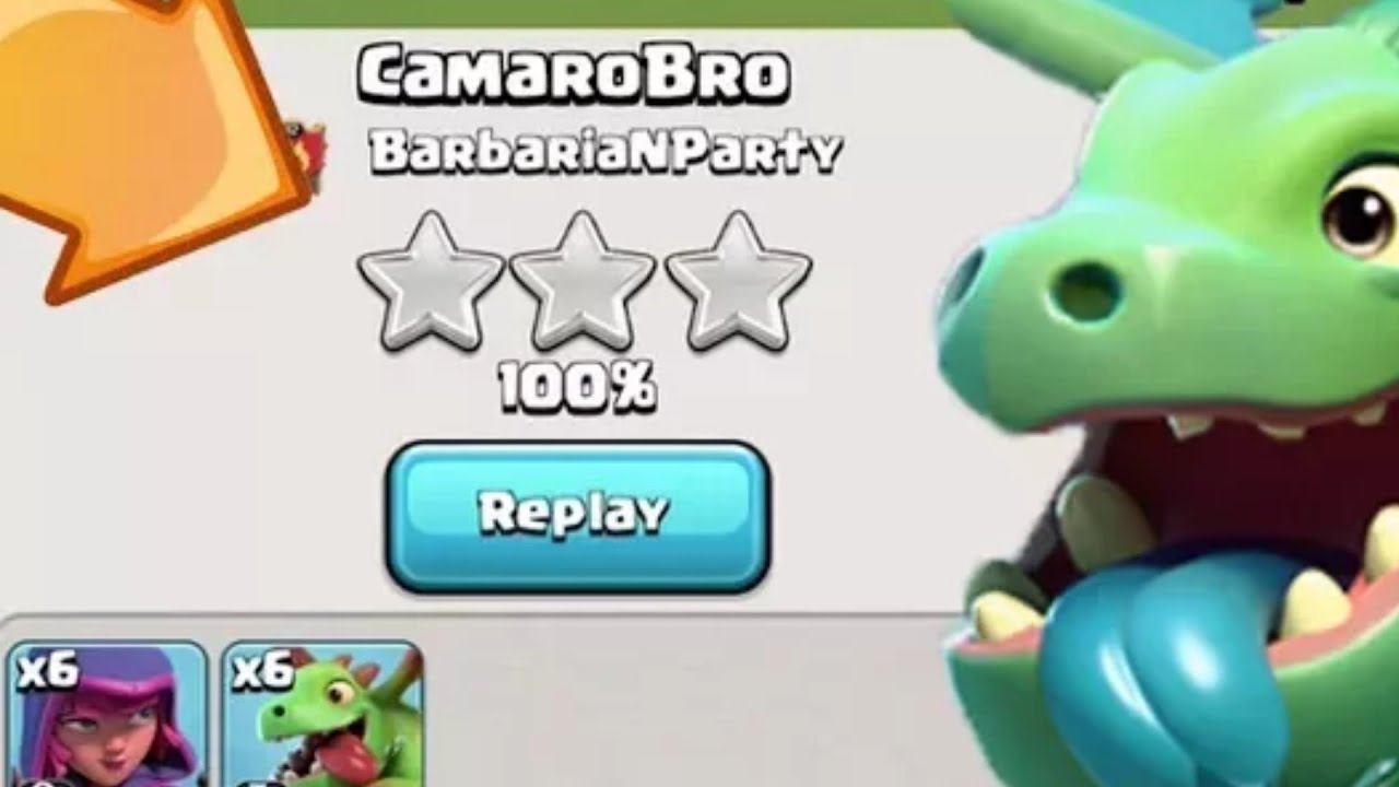 Archer and Baby dragon attack || CLASH OF CLANS 😉