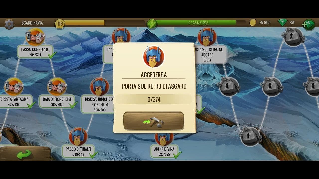 DIGGY'S ADVENTURE - SCANDINAVIA - PORTA SUL RETRO DI ASGARD 