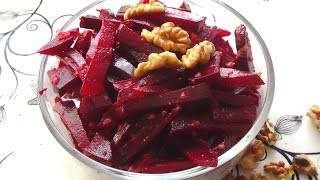 Салат з буряка з горіхами | Салат из свеклы Салат з буряка з горіхами | Салат из свеклы