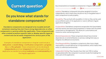 what is standalone component in angular #shorts #yourubeshorts