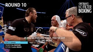 Corner cam: What Tyson Fury's trainer Ben Davison said to him between every round