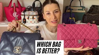 CHANEL 11.12 BAG (CLASSIC FLAP) VS CHANEL 19 BAG- Which one should