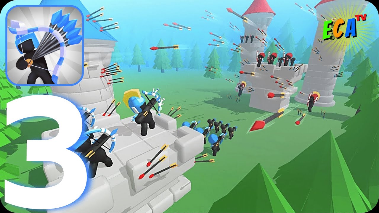 ⭐Merge Archers Castle Defense⭐ Walkthrough Gameplay Part 3 Win The Arrow War Android iOS