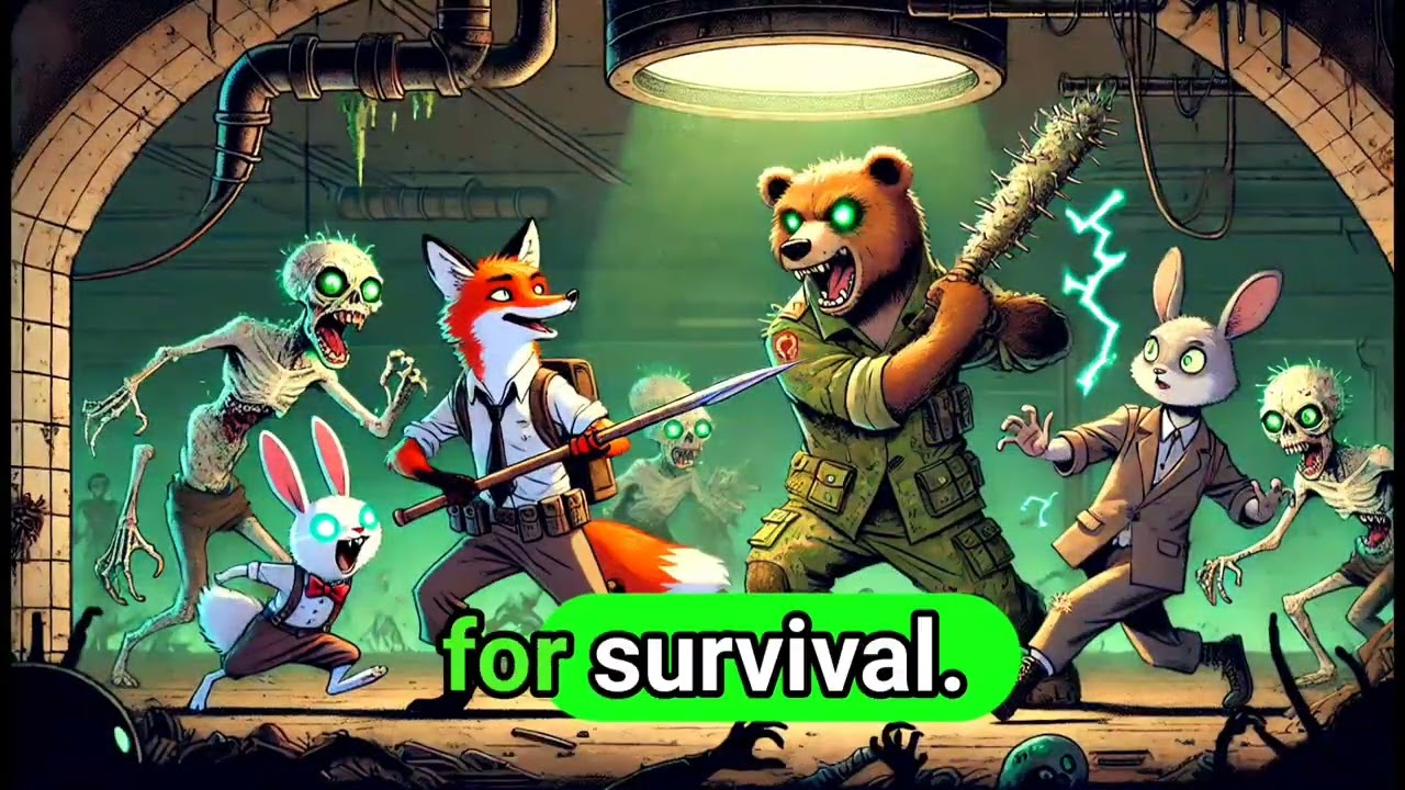 Zombie vs animals, epic showdown 💥🤯