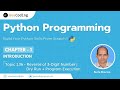 1.36 – Dry Run + Execution: Reverse of a 3-Digit Number | Python Programming – New Series