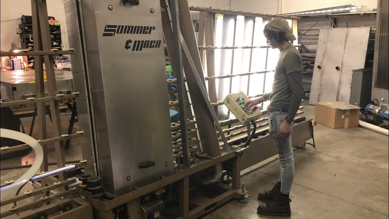 60” Sommer & Maca vertical glass washer YouTube