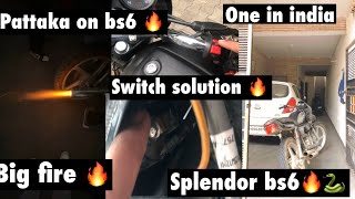 Pattake on Splendor bs6 switch solution first video on Splendor bs6 pattaka [divraj vlogs]