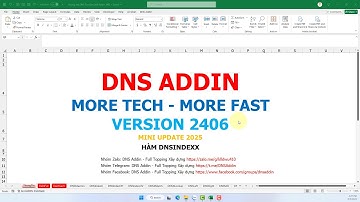 Hàm DNSIndexX trong DNS Addin 2406 - Tìm kiếm một hoặc hai chiều