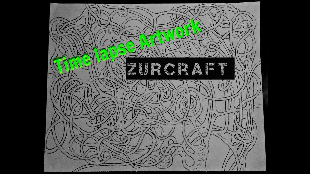 Abstract Maze art - The Abstract Tube Line Drawing