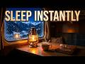 Alpine Snow Train at Night 🚂❄️ Cozy Sleep Ambience for Deep Relaxation (2 Hours)