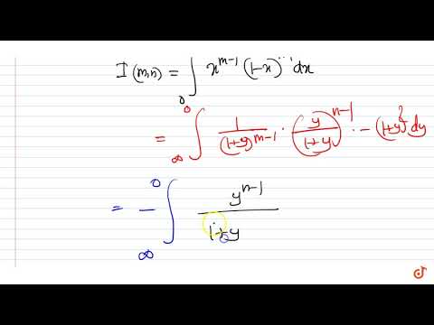 If `I(m,n)=int_0^1x^(m-1)(1-x)^(n-1)dx`, then