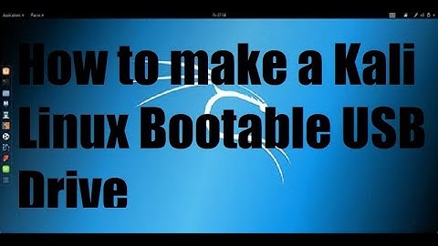 How to make a Kali Linux Bootable USB Drive 2023