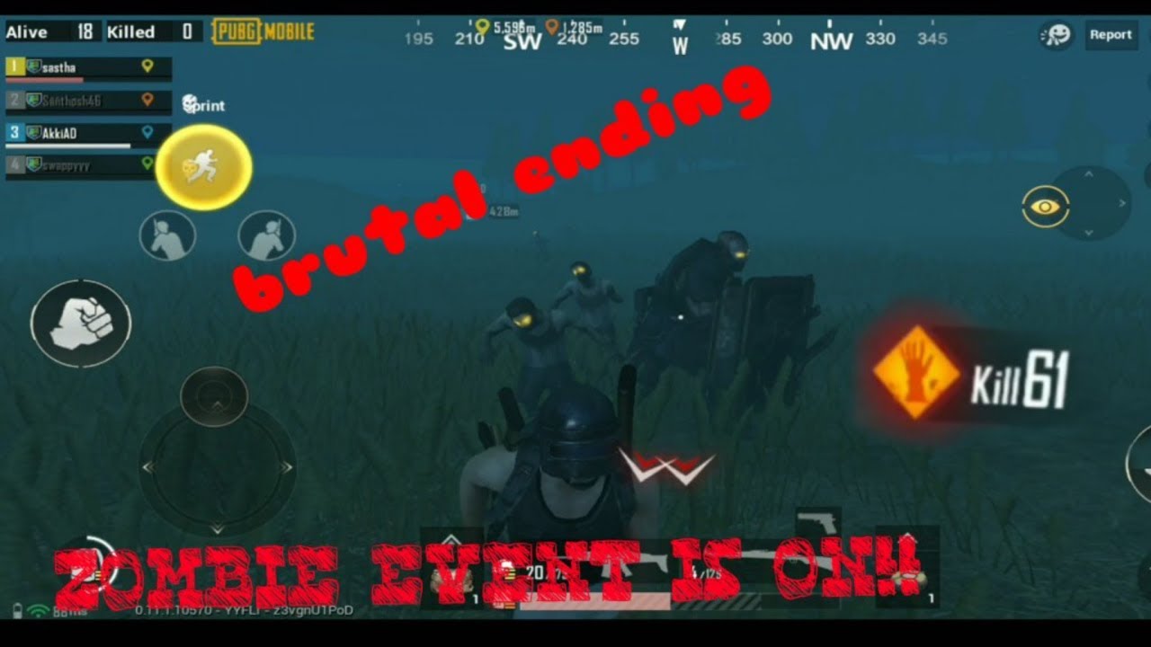 Pubgmobile ultimate zombies fight end is brutal watch it 61 kill update