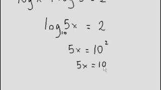 Solving simple log equation
