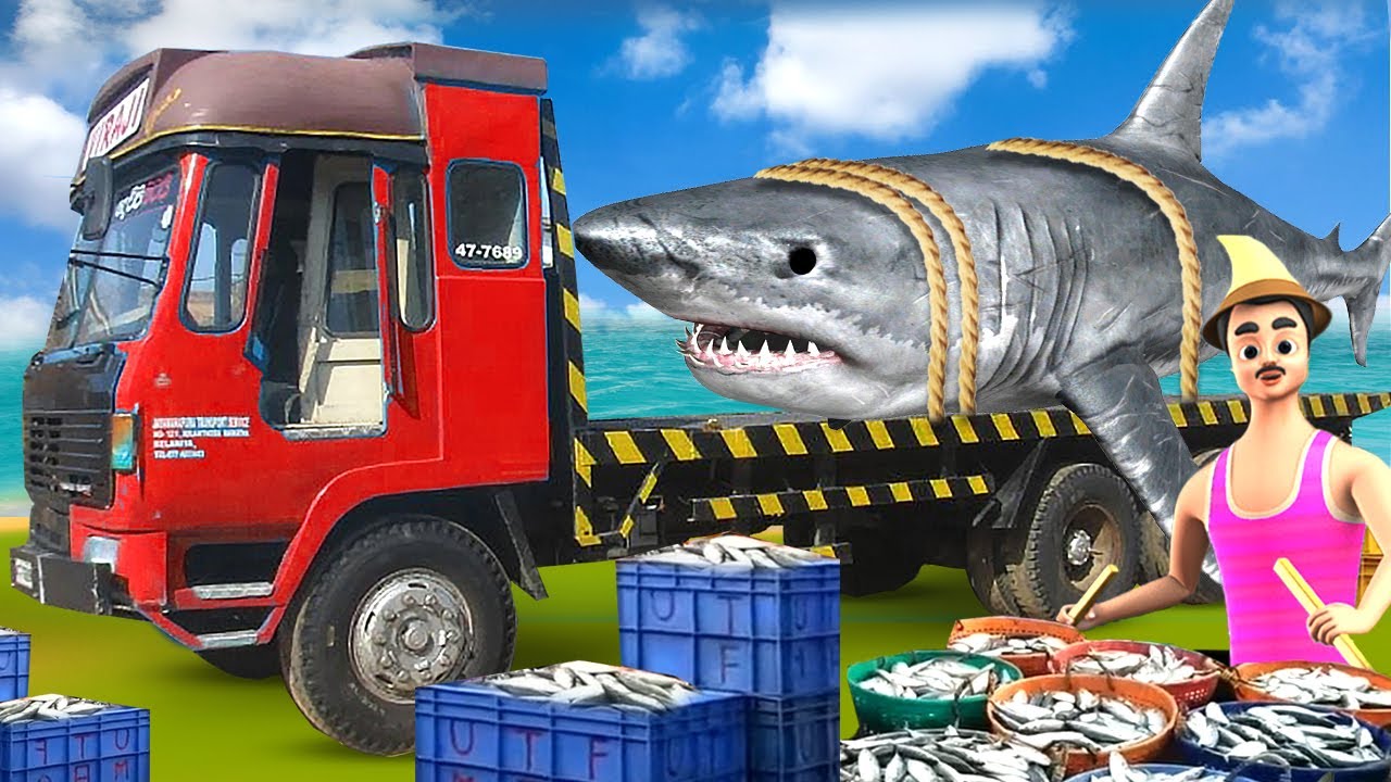 দৈত্য মাছ লরি - GIANT FISH TRUCK Comedy Bengali Story | Bangla Cartoon Maa Maa TV Bengali