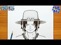 How To Draw Portgas D. Ace | One Piece Drawing Tutorial Step by Step