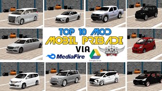 TOP 10 MOD MOBIL PRIBADI TERBAIK DI BUSSID TAHUN 2020 | MOD BUSSID