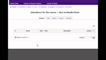 Attendance register for Moodle