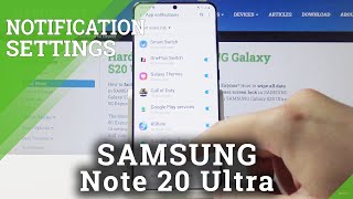 How to Enter Notification Settings in SAMSUNG Galaxy S20 Ultra – Change Notification Options