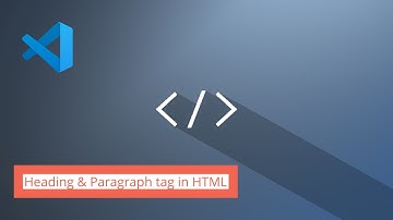 Html Course 2021 : Headings and Paragraphs (VS Code) || HTML Tutorials for Beginners
