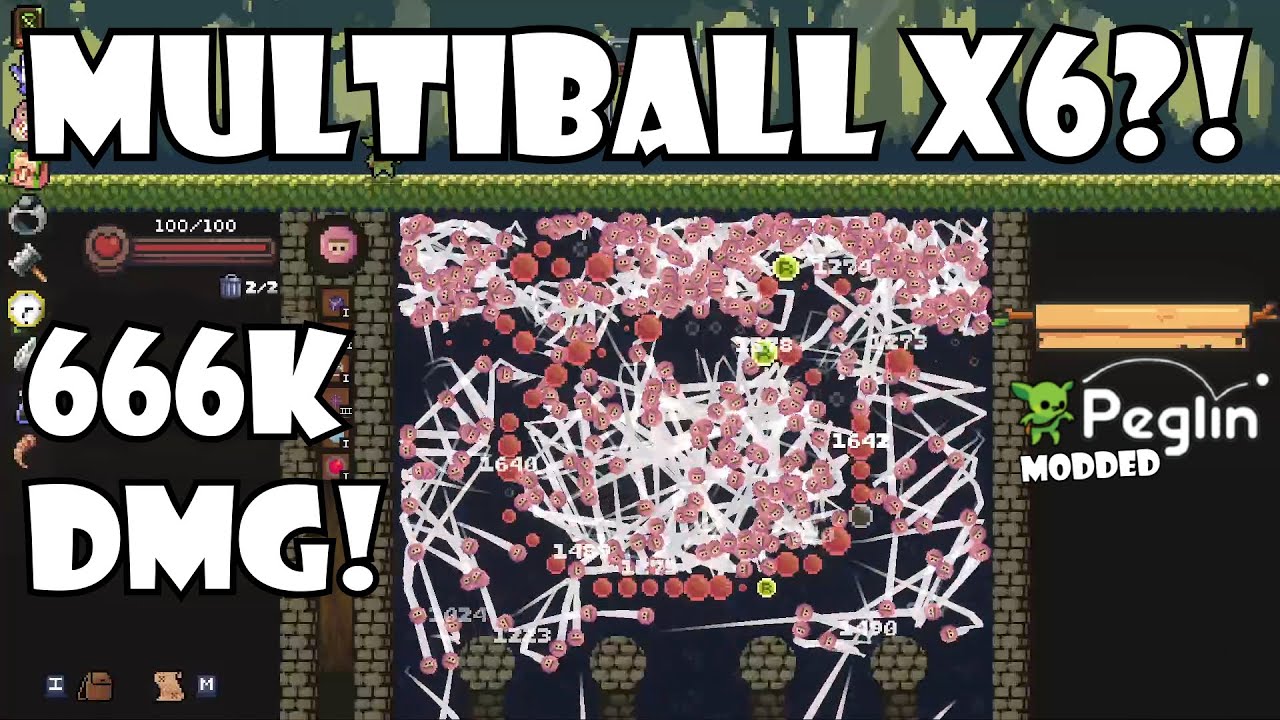 Matryoshka x6!!! 666k damage! | Peglin Meme run!