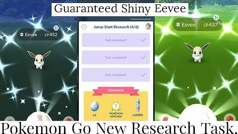 Shiny Eevee From Special Research Task | Pokemon Go New Event | Jump-Start Research Task Pokemon Go