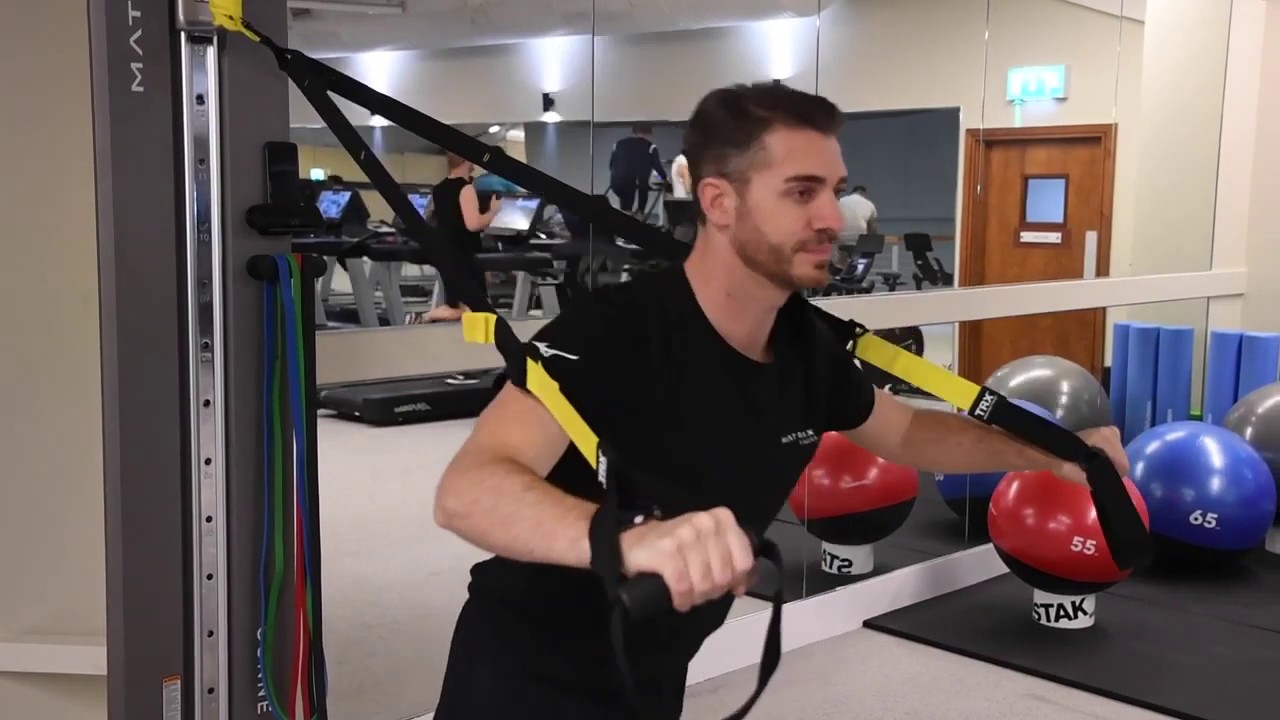 Connexus Column Workout TRX Suspension Trainer Chest Press YouTube