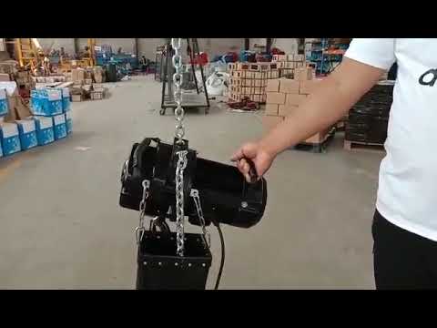 How the electric stage chain hoist works