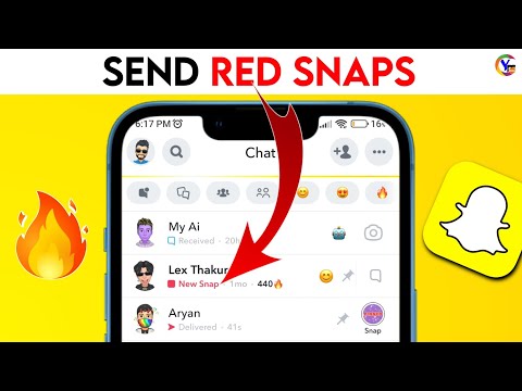 How To Send Red Snap On Snapchat