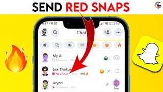 How to send Red Snap on SnapChat?