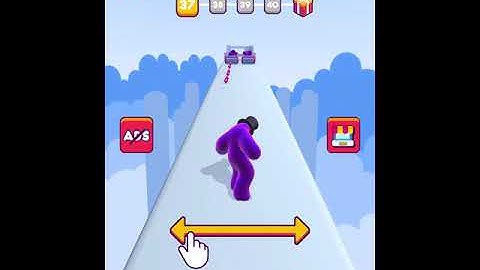 Blob Runner 3D Lv 37- Gameplay Walkthrough (iOS, Android) #Shorts