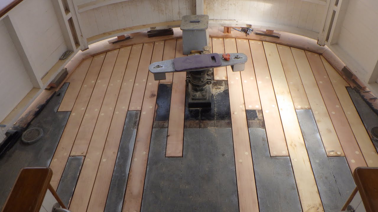 Replanking a Ship's Fantail: SS Virginia V Shipyard Vlog #17