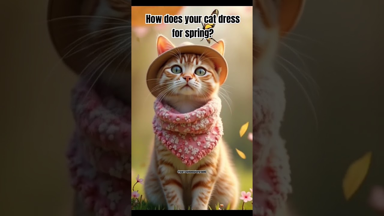 How does your cat dress for spring?