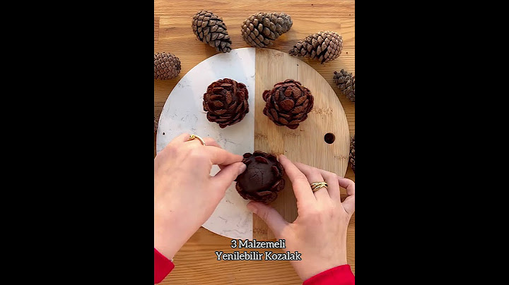 3 malzemeli yenilebilir kozalak #yeniyıl #yılbaşı