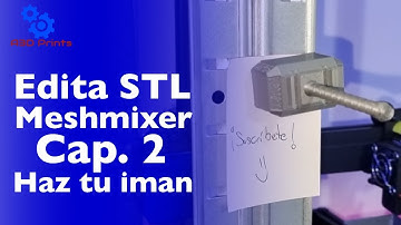 🧑‍💻Como editar un STL con Meshmixer 🔨Imprime imanes en 3D editando un STL 🔨operación booleana 3D
