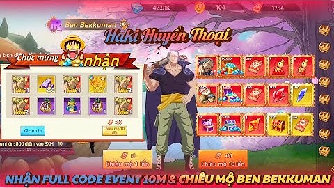 HAKI HUYỀN THOẠI |  CHIÊU MỘ BEN CHUYỂN SP TEST PVP 》 SỨC MẠNH CẶP ĐÔI META BEKKUMAN ZORO ?