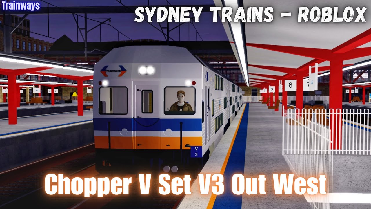 Chopper R Set Train Sydney Roblox Trains Episode 24: Chopper V Set V3 on the West - YouTube