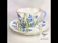 Vintage Shelley Scilla Dainty Tea Cup &amp; Saucer Set, ca. 1940s - 60s