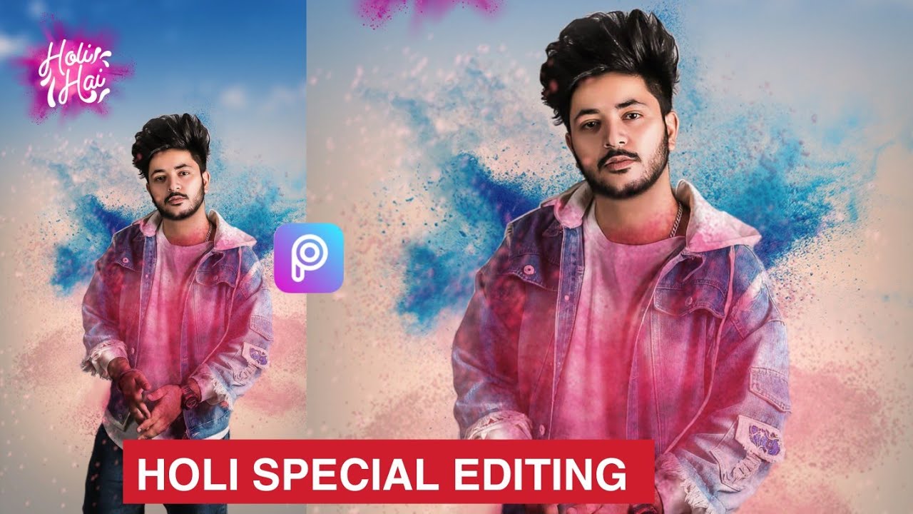 Happy Holi || holi photo editing || picsart holi photo editing | holi photo editing 2021