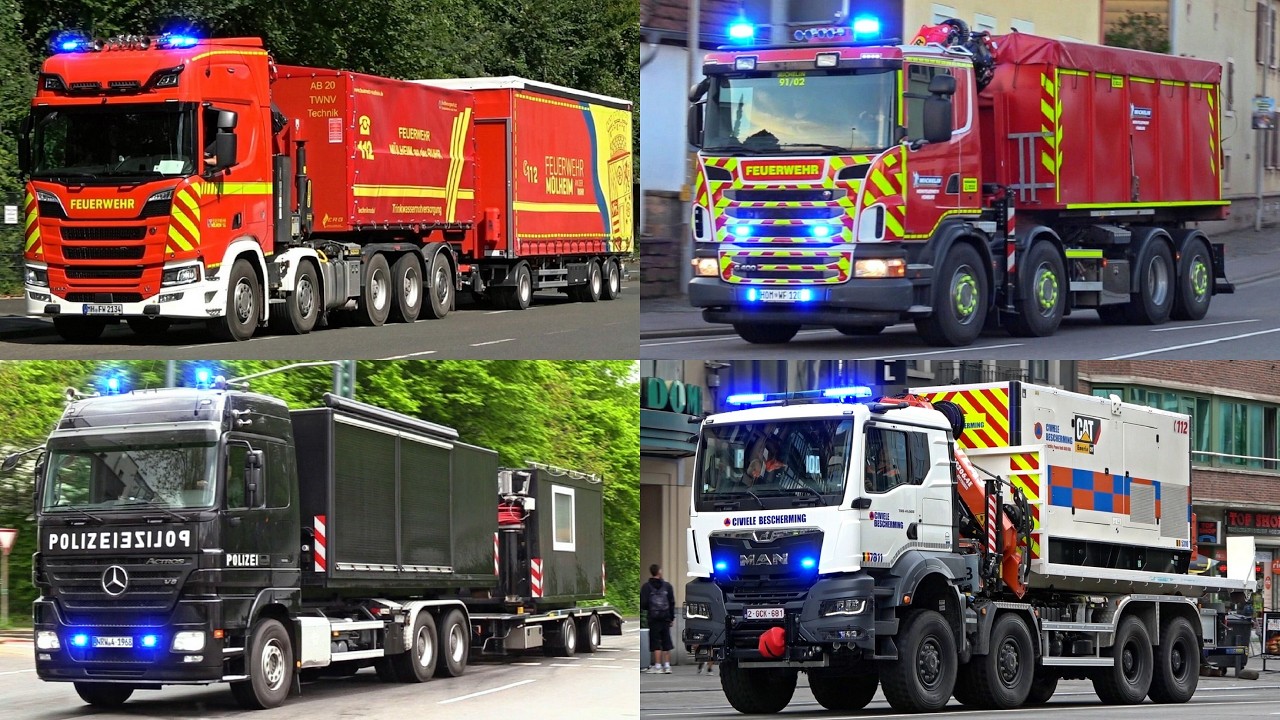 [BEST OF WLF!] Feuerwehr, SEK & Polizei | 37 WECHSELLADER auf Einsatzfahrt