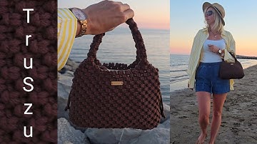 DIY Macrame Bag Tutorial / Makrama Torebka / Shopper Bag Easy Tutorial