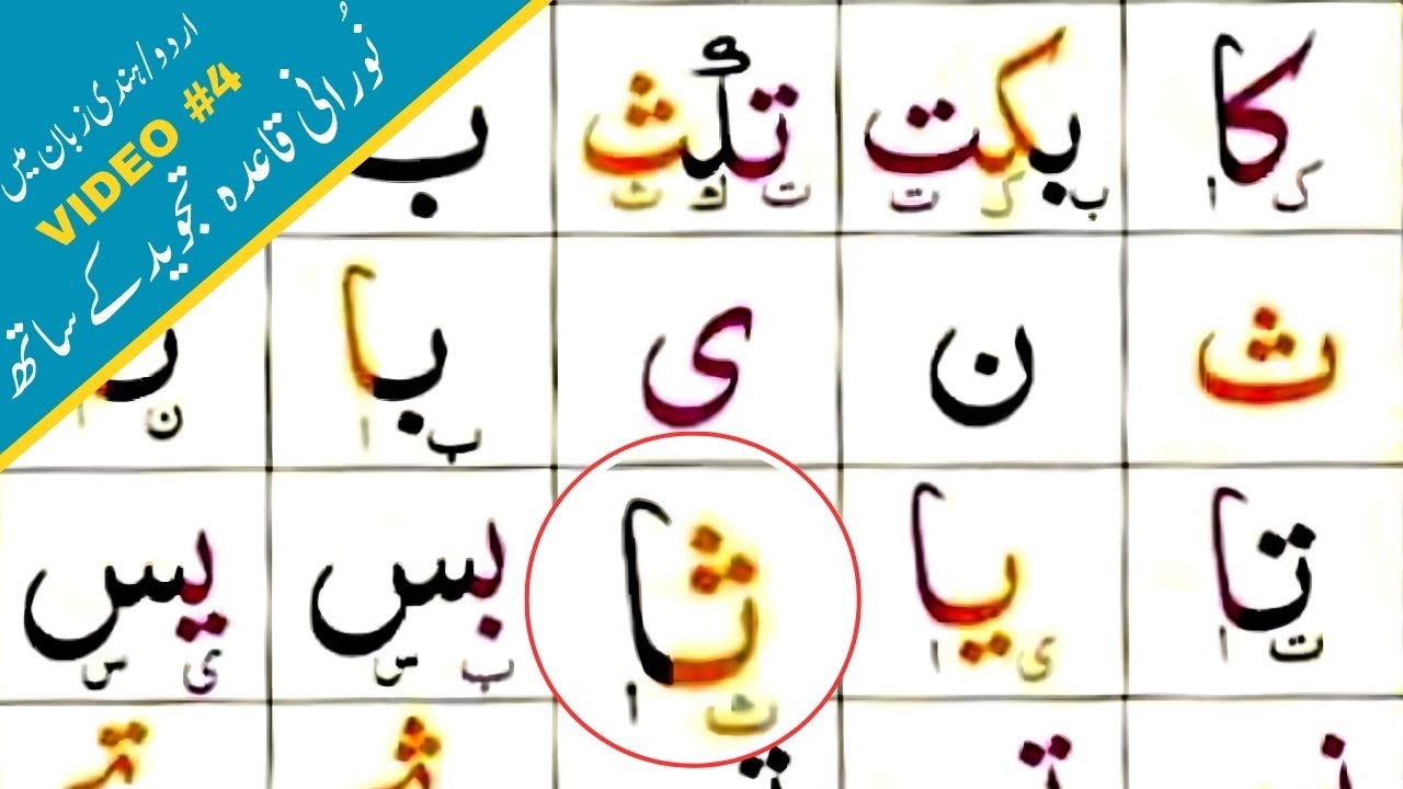 Learn Noorani Qaida with Tajweed in Urdu/Hindi | Lesson 4 – Compound Arabic Letters for Beginners