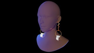 Creating earrings with toilet paper Cinema 4d tutorial