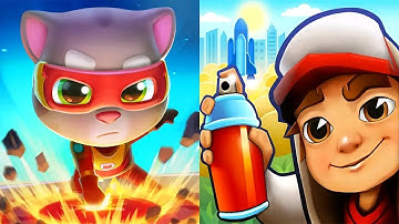 Subway Surfers vs Talking Tom Hero Dash Android Gameplay #5